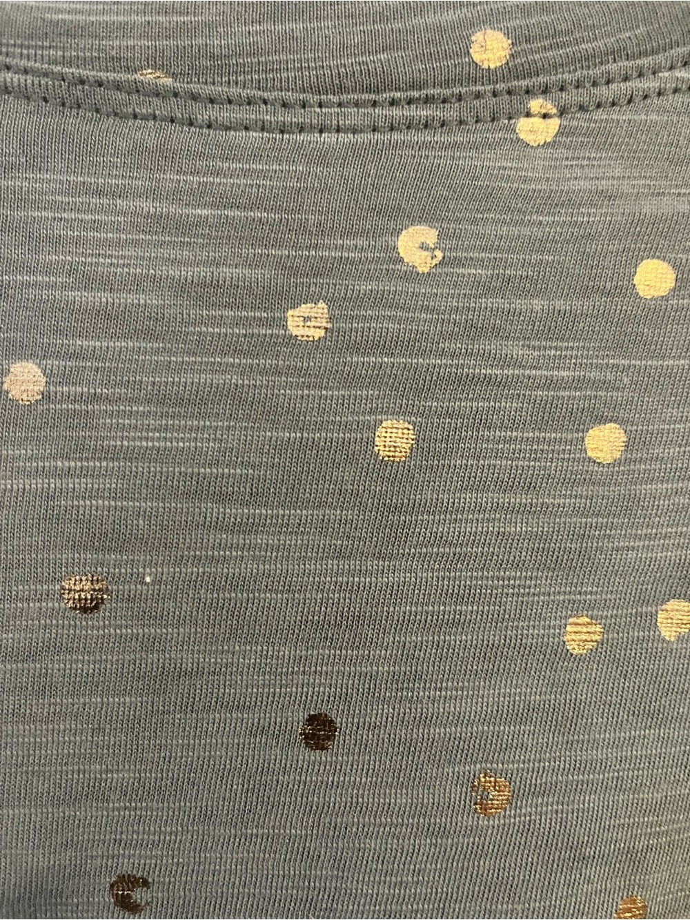 Maurice’s  Slate Blue Short-Sleeve Tee with Metallic Dot Pattern XXL - Picture 2 of 5